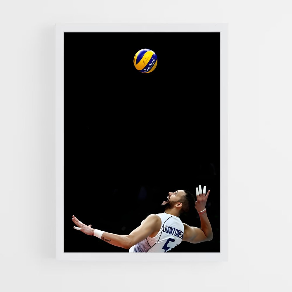 Poster Volée Éblouissante – affiche Volleyball (vue 3)